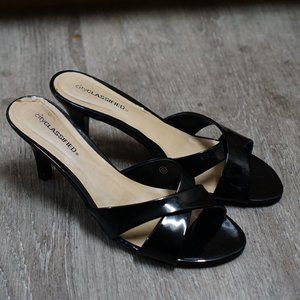 CityClassified High Heel Slides Mules Black